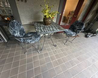 Patio table set