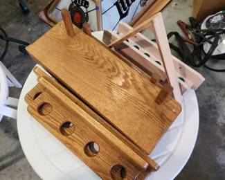 Pool cue wall holder