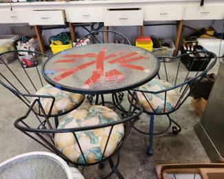 Patio table set