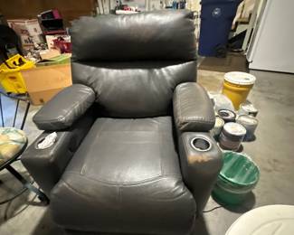 Leather recliner