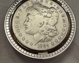 1884 silver Lady Liberty coin