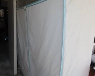 Collapsable clothing storage.