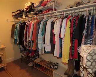 Closets of ladies clothing not Chicos.