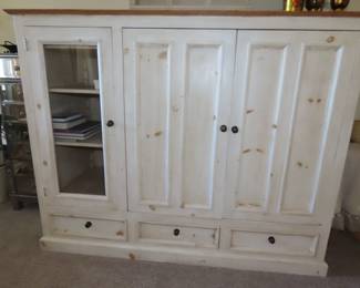 Large TV cabinet/media storage.