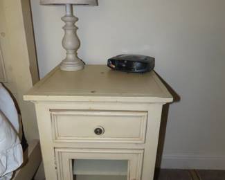 One of two Pottery Barn nightstands.