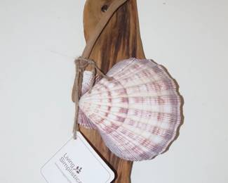 Driftwood and shell.