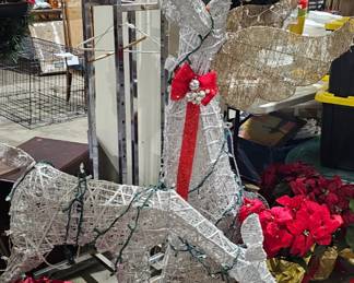 CHRISTMAS DECOR REINDEER / ANGEL