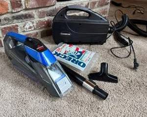 Lot 11  Bissell Pet Stain Eraser  Oreck Canister Vacuum Cleaning Lot with Accessories
