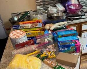 Lot 42  Large Kitchen  Entertaining Supply Assortment