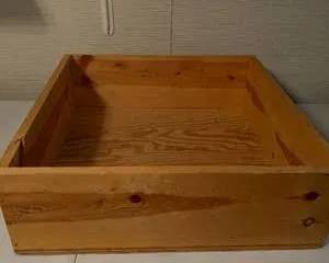 Lot 172  Wooden Square Storage Box