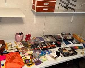 Lot 168  Mixed Office and Craft Supplies Lot