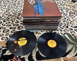 Lot 103  Large Lot of Vintage Vinyl Records  Mixed Genres  Labels LPs  78s