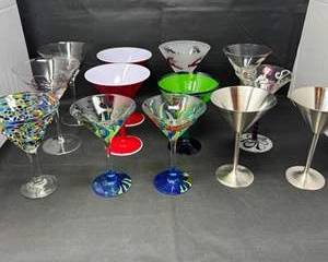 Lot 81  Vintage Martini Glasses Collection
