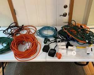 Lot 73  Various Extension Cords and Power Timers Auction Lot