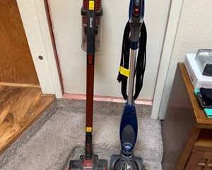 Lot 10  Lot of Two Shark Vacuums  Rocket Stick Vacuum  Professional Swivel Upright
