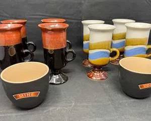 Lot 83  Retro Ceramic Coffee Mug Set