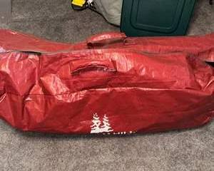 Lot 70  Prelit Artificial Christmas Tree with Storage Bag