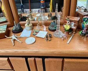 Lot 13  Decorative Collectibles  Figurines Lot  Lighthouse, Folk Art, Miniatures  More