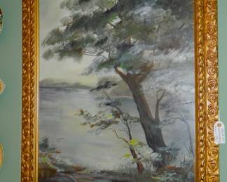Large Mary Van Pelt Landscape Painting-WOW!