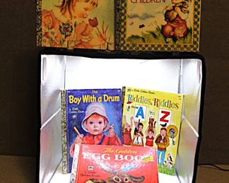 Five Little Golden Books Featuring Prayers, Drums, Riddles, And Eggs