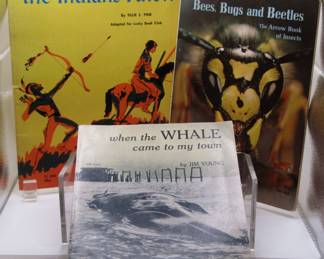 Three Children's Books: Native Americans (Indians) Bees, Bugs, And Insects And Whales