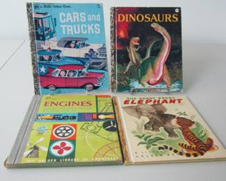 Four vintage Little Golden Books