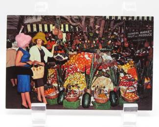 Vintage postcard of the LA Farmers Market