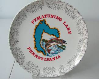 Souvenir plate from Pymatuning Lake