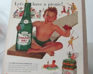 Vintage ginger ale advertisement