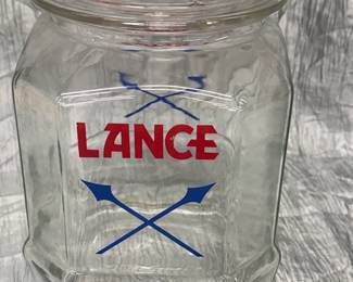 Glass Lance Jar With Lid