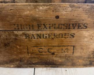 Vintage DuPont Explosives Wooden Crate