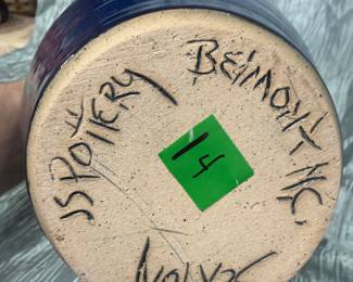 Belmont North Carolina Pottery Jar