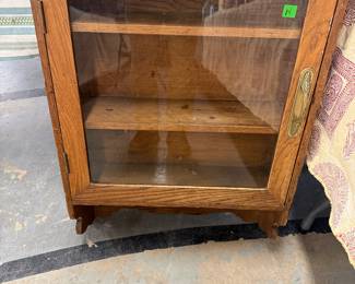Vintage Wooden Glass-Front Display Case