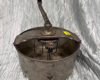 Antique Hand Cranked Mixing Bowl
