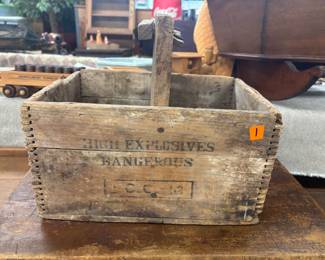 Vintage DuPont Explosives Wooden Crate