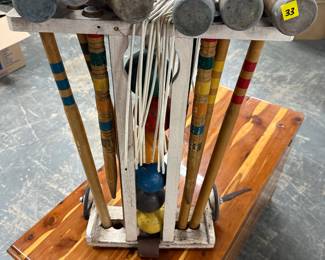 Vintage Croquet Set