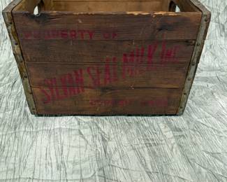 Vintage Sylvan Seal Milk Crate