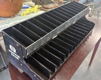 Vintage Black Metal American Thread Company Organizer 