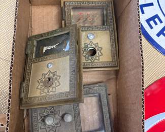 Antique Post Office Mail Box Doors