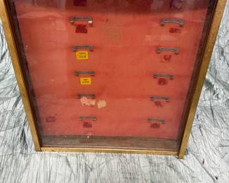 Wooden Glass-Front Display Cabinet