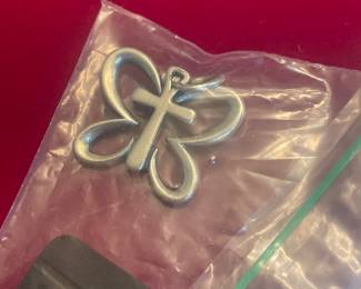 JAMES AVERY RETIRED BUTTERFLY CROSS PENDANT  $125