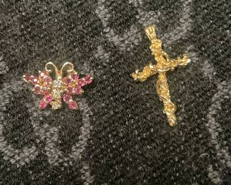 10 OR 14K GOLD SMALL PENDANTS   CALL FOR INFO 