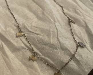 STERLING NATIVE BEAR NECKLACE $19