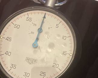 TAG VINTAGE STOP WATCH   GREAT SHAPE  MY PIC IS SHOWING REFLECTION -  MY BAD watch is good 