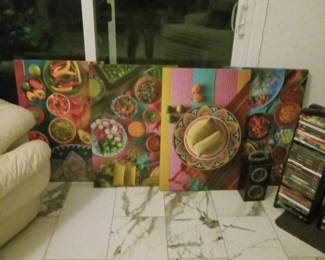 paintings from Restaurant