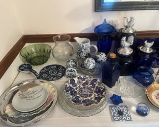 Cobalt, blue & white 