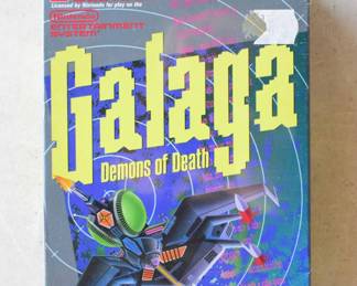 NIB Galaga Demons of Death NES Game, Factory Sealed "H pattern" Plastic