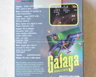 NIB Galaga Demons of Death NES Game, Factory Sealed "H pattern" Plastic