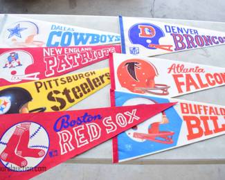 Vintage Sports Pennants 