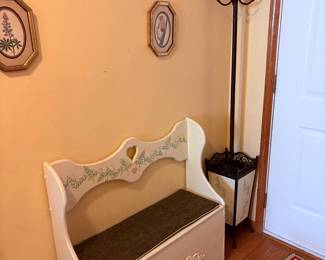 Hall Bench and Coat Tree 